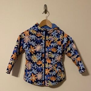 Carters size 5 Floral Kids Spring rain Jacket lined